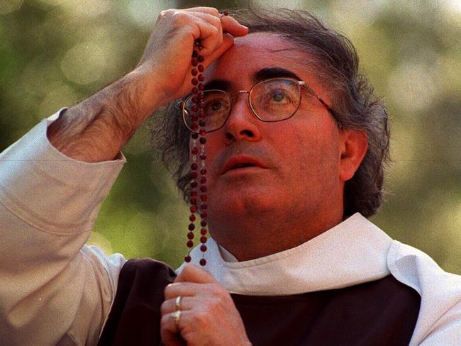 Cult leader William Kamm during a service at Saint Charbel commune.