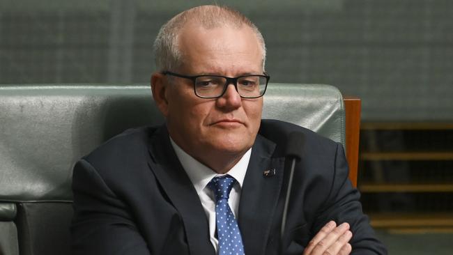 CANBERRA, AUSTRALIA - NOVEMBER 8: Scott Morrison MP during Question time at Parliament House in Canberra. Picture: NCA NewsWire / Martin Ollman