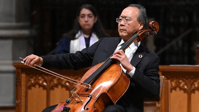 World-renowned American cellist Yo-Yo Ma. Picture: AFP