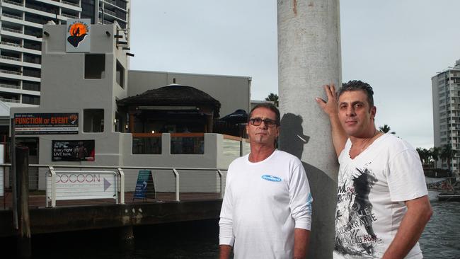 Howl at Moon owners Lou Cerantonio and Mario Zulli. Picture: Scott Fletcher