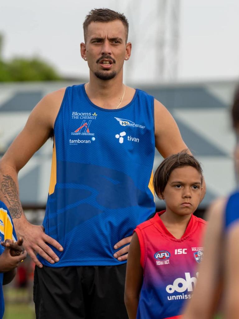 Gold Coast Suns player Joel Jeffrey during a Wanderers training session. Picture: Wanderers Facebook.