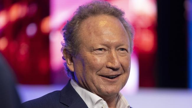 Andrew Forrest is in a battle for control of Sun Cable. Picture: Matt Jelonek/AAP Image