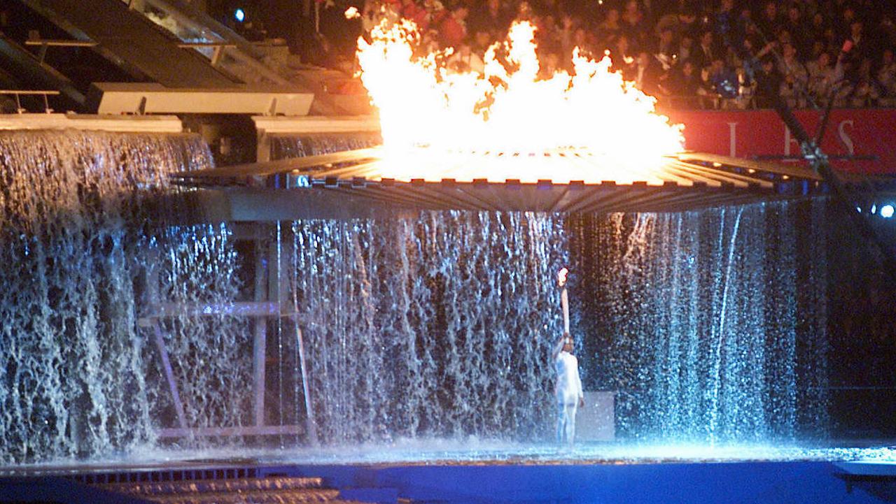 The iconic Sydney Olympic cauldron.