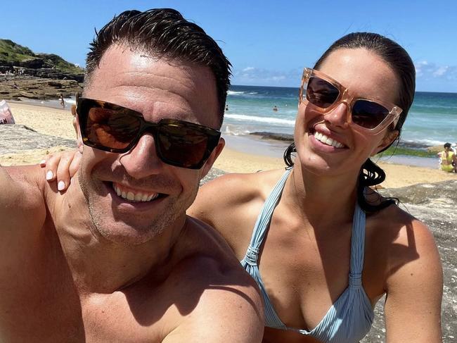 Channel 9 rugby league presenter Danika Mason and Todd Liubinskas. Picture: Instagram