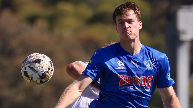 MELBOURNE, AUSTRALIA - FEBRUARY 10 2024 George Ott of Avondale during the NPL Victoria game between Avondale v Dandenong City at Reggio Calabria Club.Picture: Brendan Beckett