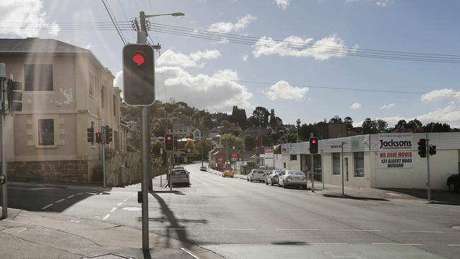 The current view of the site on the corner of Harrington and Patrick streets. Picture: MATHEW FARRELL