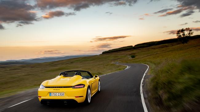 Porsche Boxster Spyder for yellow cars feature.