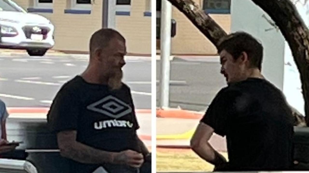 Aaron John Jenkins and Cody Aaron Jenkins sitting outside of Kingaroy Courthouse, Friday January 31, 2025.