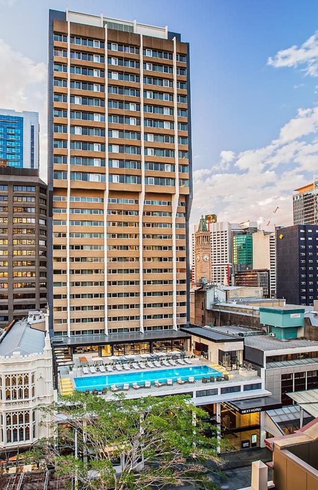 The Next Hotel Brisbane, where hotel quarantine was held. Picture: supplied