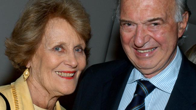 Sir James and Lady Gobbo at the Brandenburg Orchestra performance at the Melbourne Recital Centre.