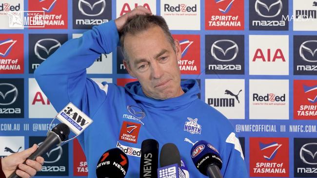 North Melbourne coach Alastair Clarkson will be under extra scrutiny this weekend. Picture: Getty Images