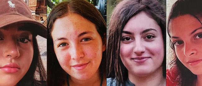 Liri Albag, Naama Levy, Karina Ariev and Daniela Gilboa, held in the Gaza Strip since the October 7, 2023 attack by Hamas militants will be released. Picture: AFP