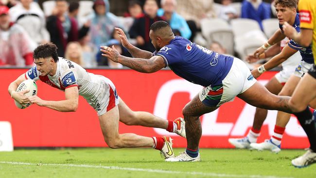 Cody Ramsey starred for the Dragons against the Warriors. Picture: Mark Kolbe/Getty Images