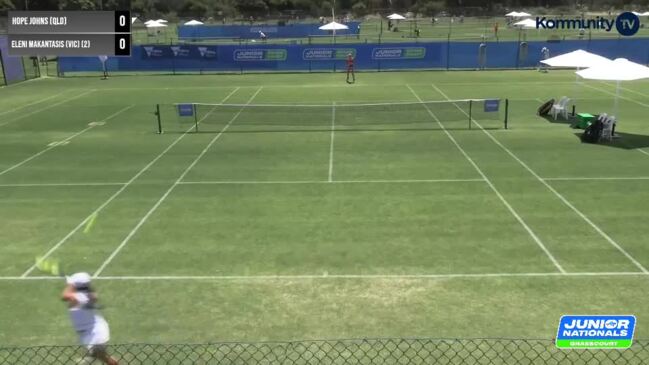 Replay: Australian Junior Grasscourt Championships Day 2 - Hope Johns (QLD) v Eleni Makantasis (VIC) [2] - Under-12 Girls Singles R16