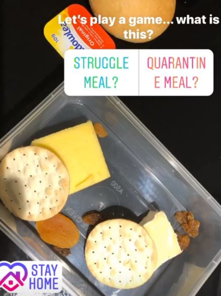 Another of the meals Ms Nyirongo received. Picture: Instagram.