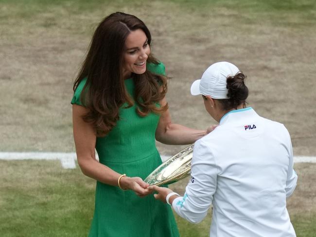 The Duchess of Cambridge made her first public appearance since going into isolation due to a Covid-19 scare. Picture: AFP