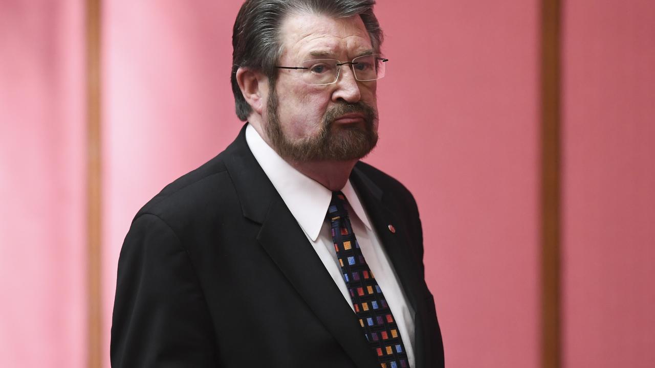 Independent Senator Derry Hinch strongly opposed the motion. Picture: AAP/Lukas Coch