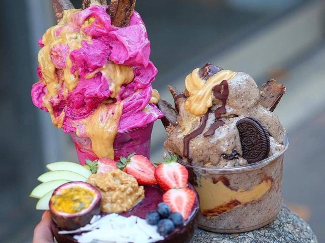 Instagramable food for Angira , Colourful smoothie bowls, ice creams and other desserts at Soul Bowl. Picture: Instagram.