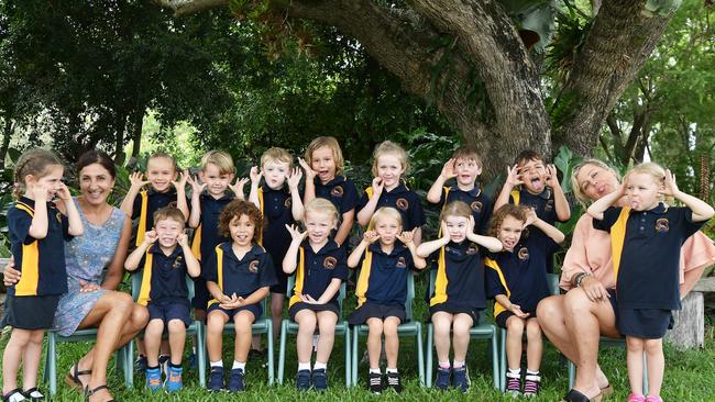 MY FIRST YEAR: Funny faces. Pomona State School Preps. Picture: Patrick Woods.