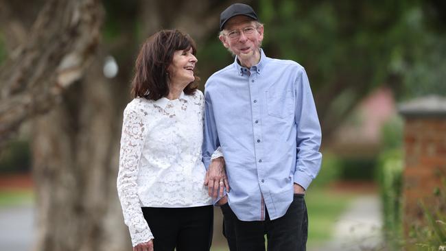 John Blackman and wife Cecile have endured huge challenges in recent years, but Blackman says his humour has gotten him through it. Picture: David Caird