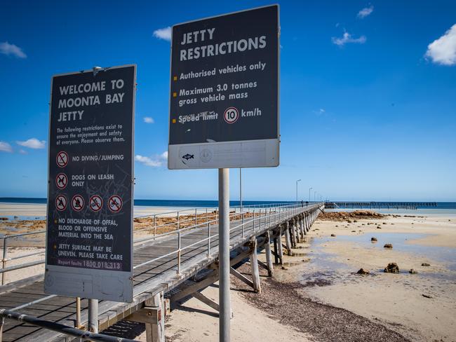 Moonta Bay Jetty, April 7th, 2022, at Moonta Bay .Picture: Tom Huntley