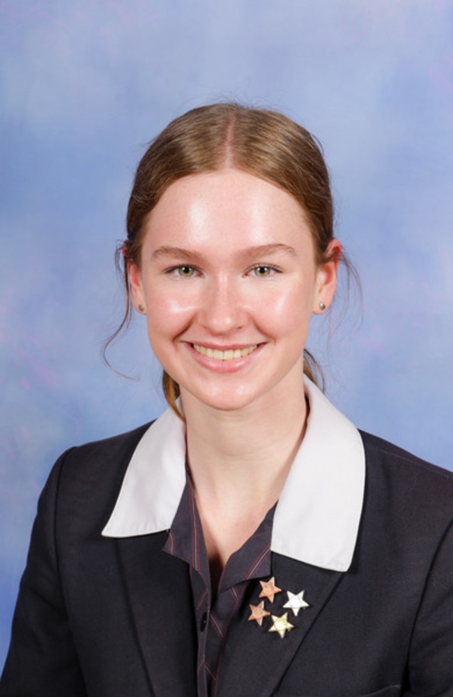 Saint Ignatius College joint dux Emma Fenton