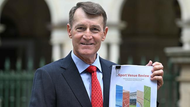 Former Brisbane lord mayor Graham Quirk says QSAC offers only a modest legacy opportunity for Brisbane. Picture: Lyndon Mechielsen/Courier Mail