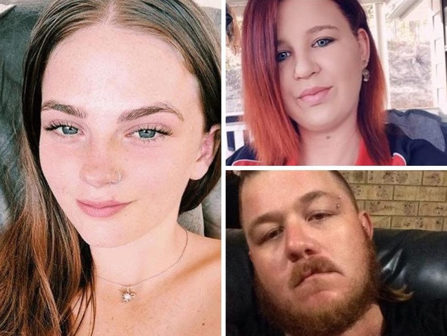 Pheobe Bishop, left, and her roommates, James Wood, 34, and Tanika Bromley, 33.