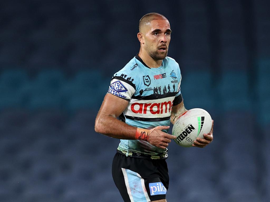 Will Kennedy gave Cronulla a fast start with a hat-trick inside 22 minutes. (Photo by Brendon Thorne/Getty Images)