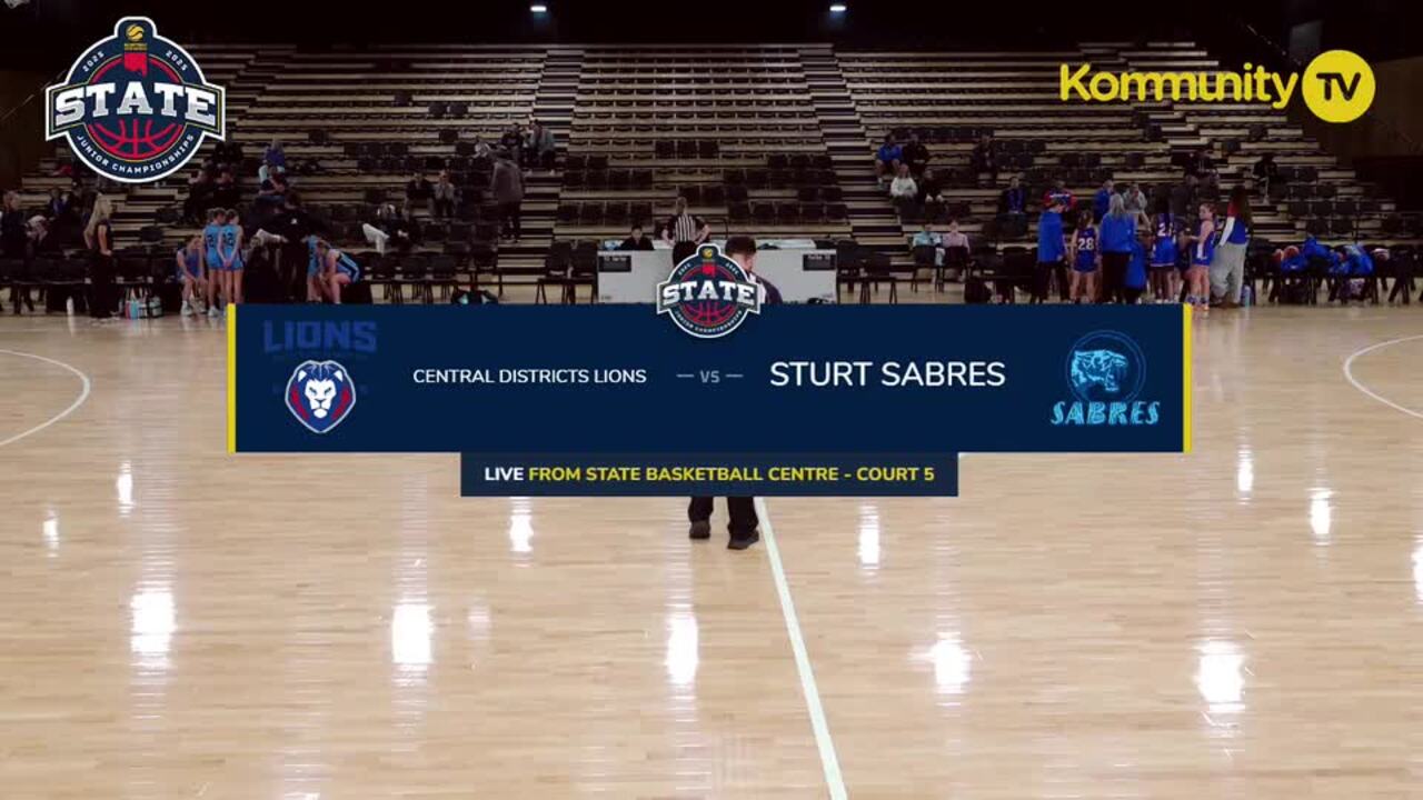 Replay: Central Districts Lions v Sturt Sabres (U12 Girls State Grand Final)—Basketball SA Junior State Championships Day 4