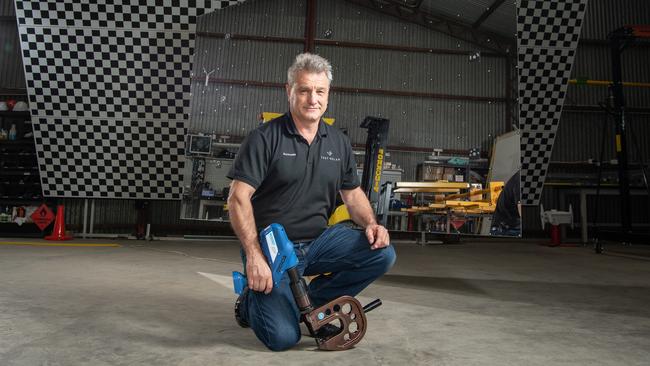 Vast Solar head of production Dr Bruce Leslie at their Goodna operations. Picture: Brad Fleet