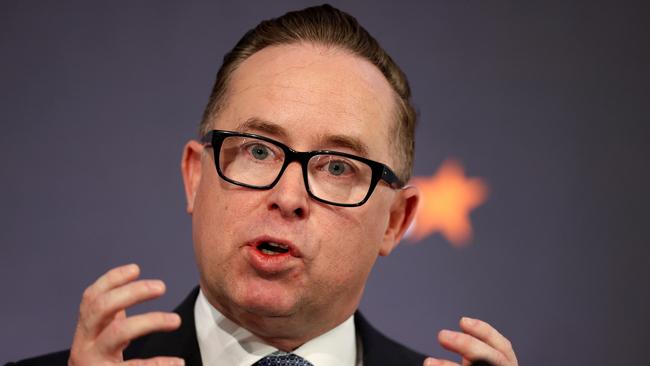 Alan Joyce’s fury with the ABC went public on Thursday. Picture: Getty Images