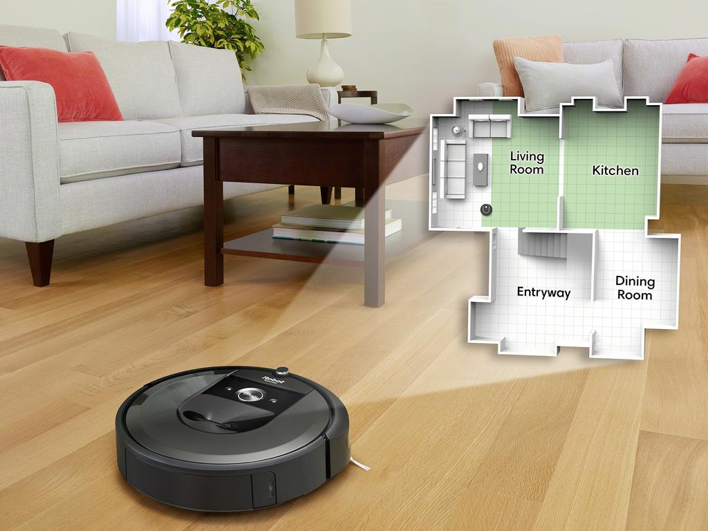 The Roomba can connect to your smart speakers, which is a handy feature.