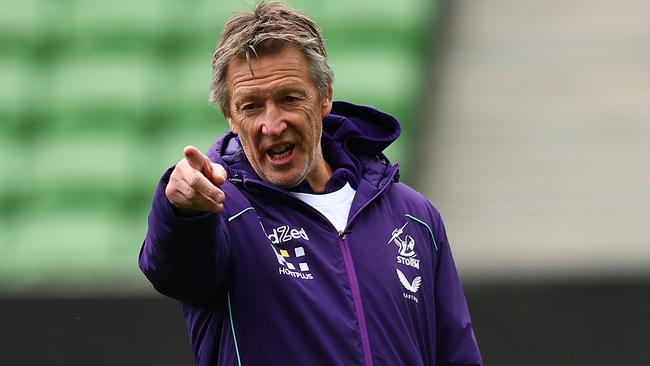 Storm coach Craig Bellamy has defended big man Nelson Asofa-Solomona. Picture: Graham Denholm/Getty Images