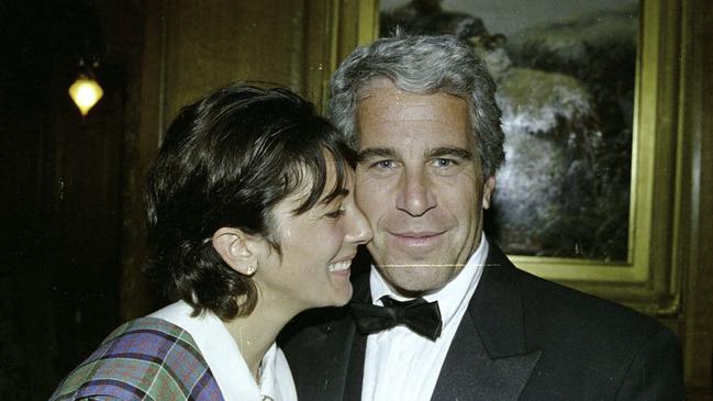Ghislaine Maxwell and Jeffrey Epstein. Picture: AFP