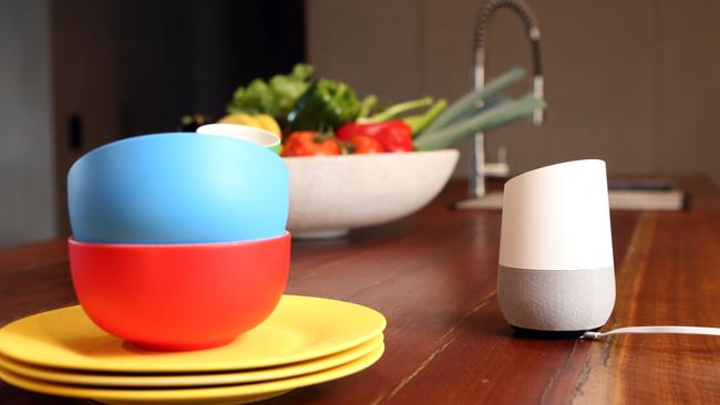 A Google Home device. Picture: James Croucher