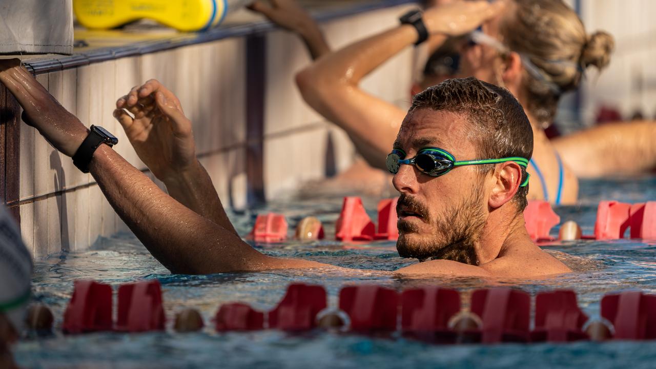 Australian Paralympic Team swimmer Brenden Hall trains at Cairns. Picture: Wade Brennan, Swimming Australia