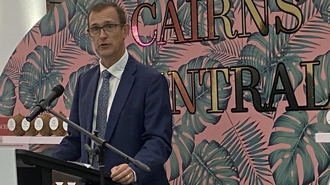 Lendlease head of retail David McNamara said the $60 million redevelopment of Cairns Central delivered on the company's vision to give customers exceptional shopping experiences. PICTURE: BRONWYN FARR