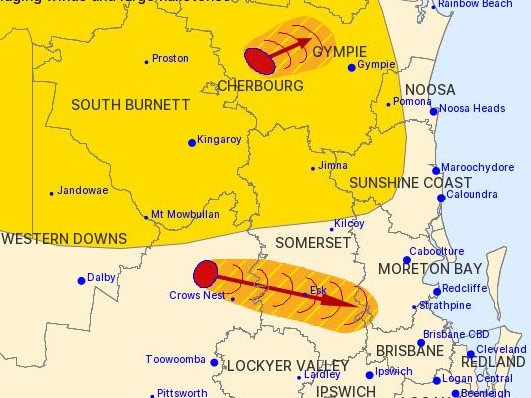 The BoM issued this update at 5.43pm.