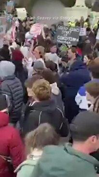 Anti-abortion ‘March for Life’ clashes with counter-protesters outside US Supreme Court 