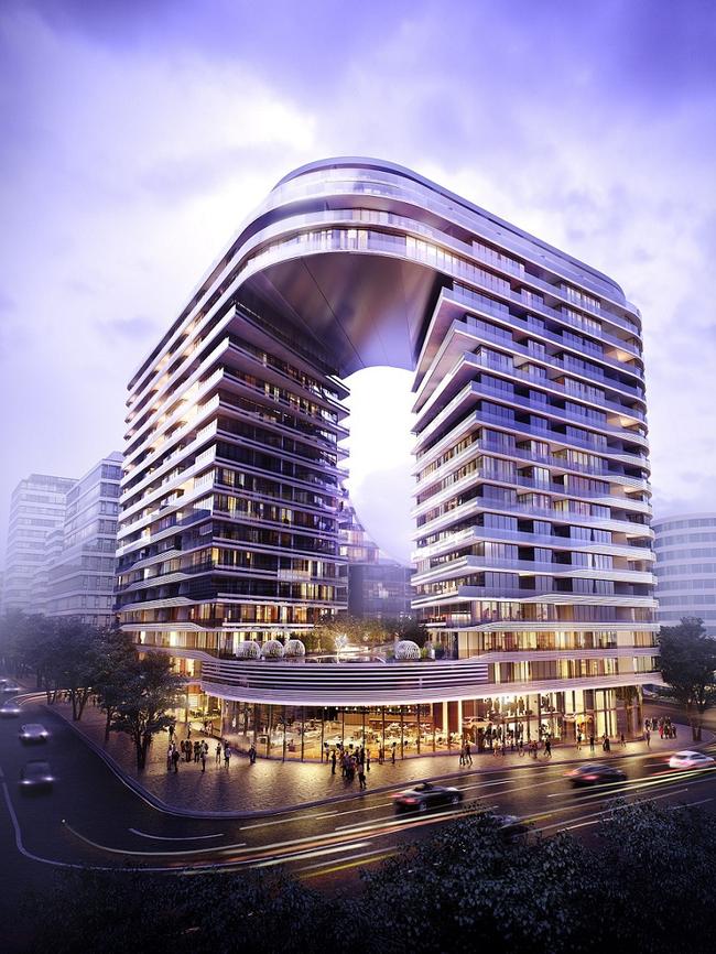 Artist's impression of Infinity by Crown Group, a new tower development set to open in Green Square. 