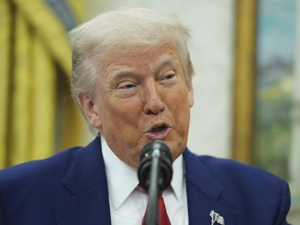 US President Donald Trump in the Oval Office. Picture: AP