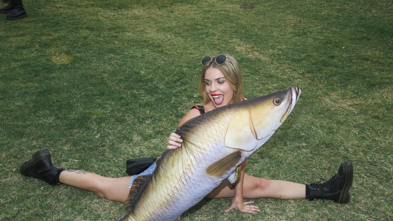 Hayley at the Out 2 Lunch festival on the Coolangatta beachfront. Picture: Glenn Campbell