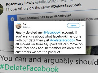 The #DeleteFacebook hashtag is currently trending.