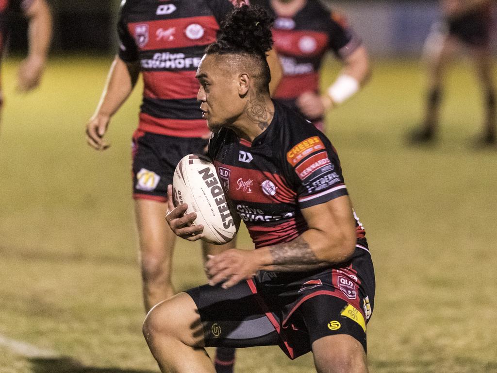 Valleys’ Tevita Cocker has been in great form all year, and will need to continue in their top four clash against the Cowboys this Saturday. Picture: Kevin Farmer.