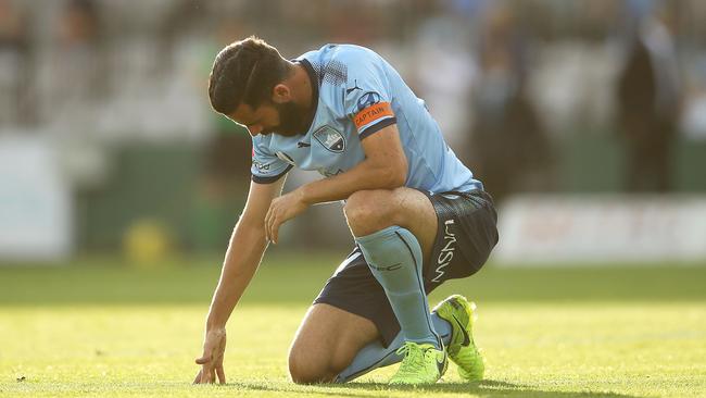 Brosque suffered a frustrating afternoon against the Phoenix. (Mark Kolbe/Getty Images)