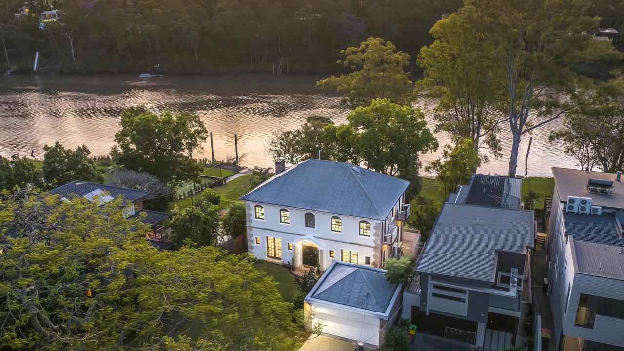 This three-storey home on Morley St, Chelmer for $3m despite the lower-level rumpus room and storage area being inundated less than a year earlier.