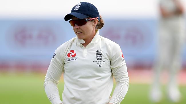 England’s Tammy Beaumont has been cleared of a broken thumb. Picture: Getty Images