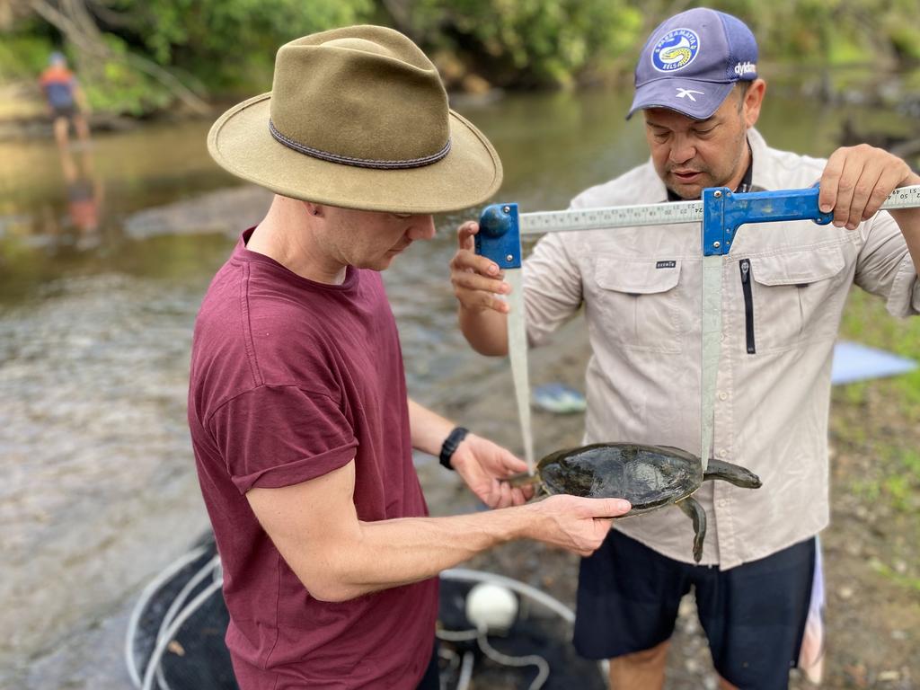 The group studied how recent flood events had impacted natural flora and fauna.