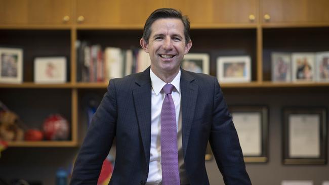 Trade Minister Simon Birmingham says Australia will use the World Trade Organisation to pursue China over the barley tariff. Picture: NCA NewsWire / Gary Ramage